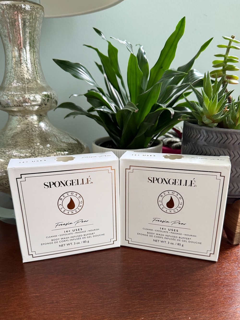 Spongelle Body Buffer FREESIA PEAR (x2)  NEW in Box